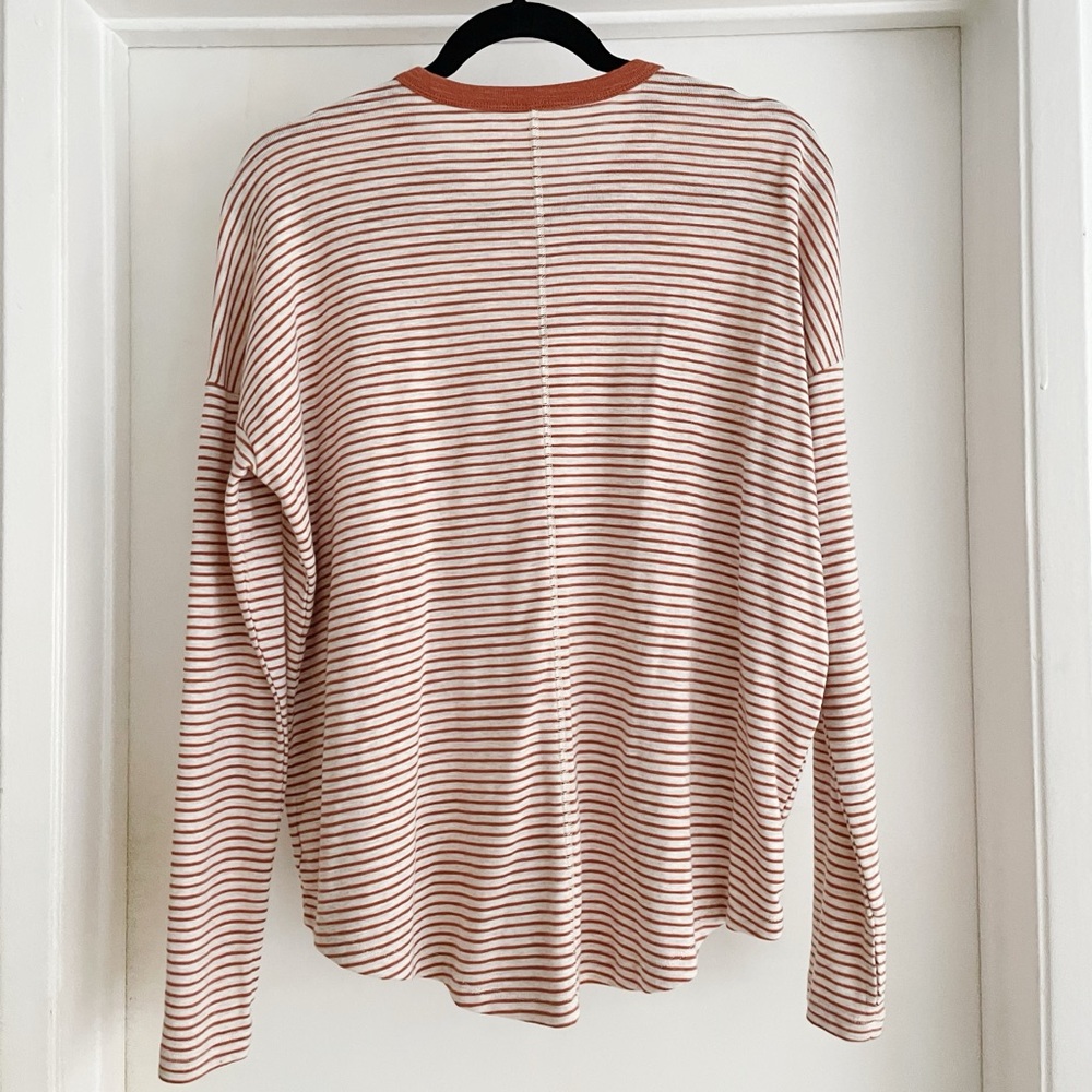 Aerie Real Soft Striped Long Sleeve Tee - Picture 2 of 7